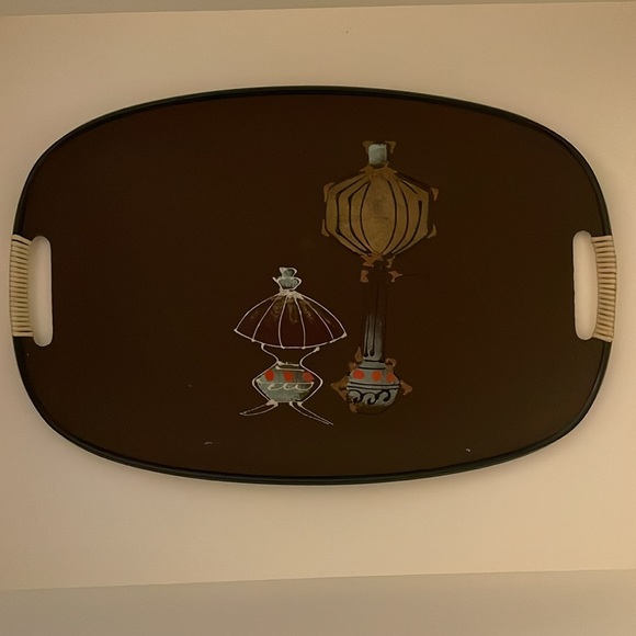 🤎1960’s Vintage Everbright Lacqueware Tray - Picture 2 of 8